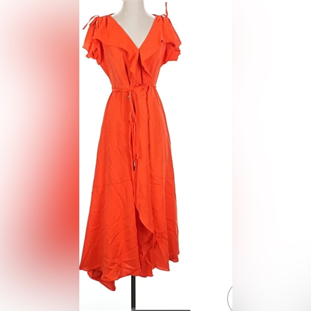 Vibrant Orange Maxi Dress